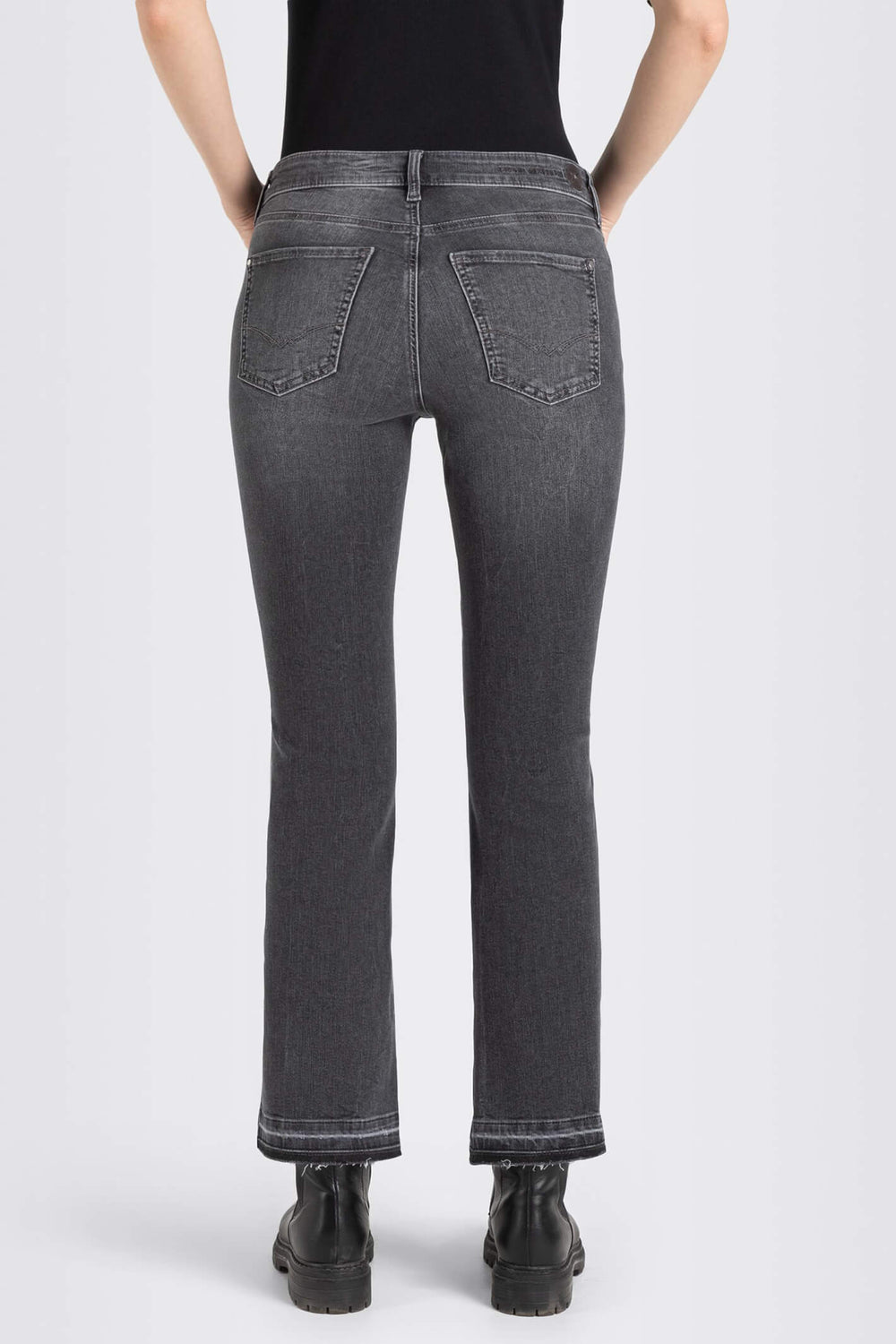 Mac 5458-90-0357 D926 Anthra Grey Net Wash Dream Kick Open Hem Jeans - Olivia Grace Fashion