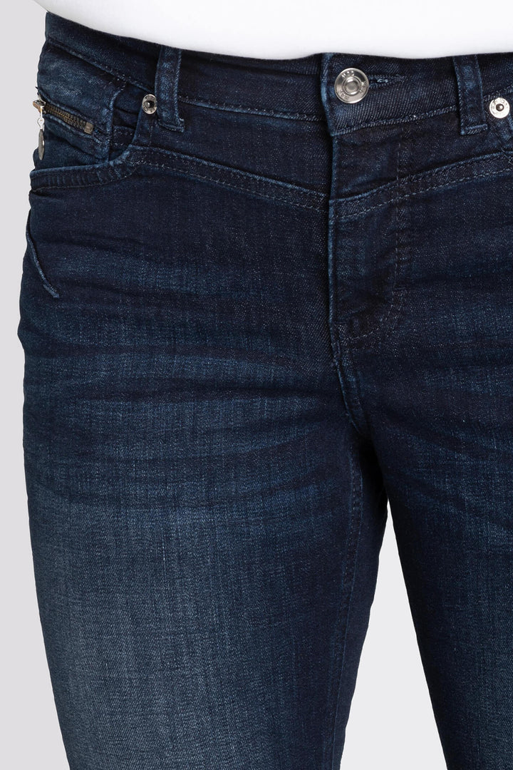 Mac 5762-90-0389L D848 Dark Authentic Commercial Blue Rich Slim Chic Jeans - Olivia Grace Fashion