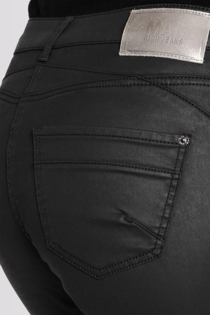Mac 5768-01-0465L 090 Black Rich Slim Chic Coating Jeans - Olivia Grace Fashion