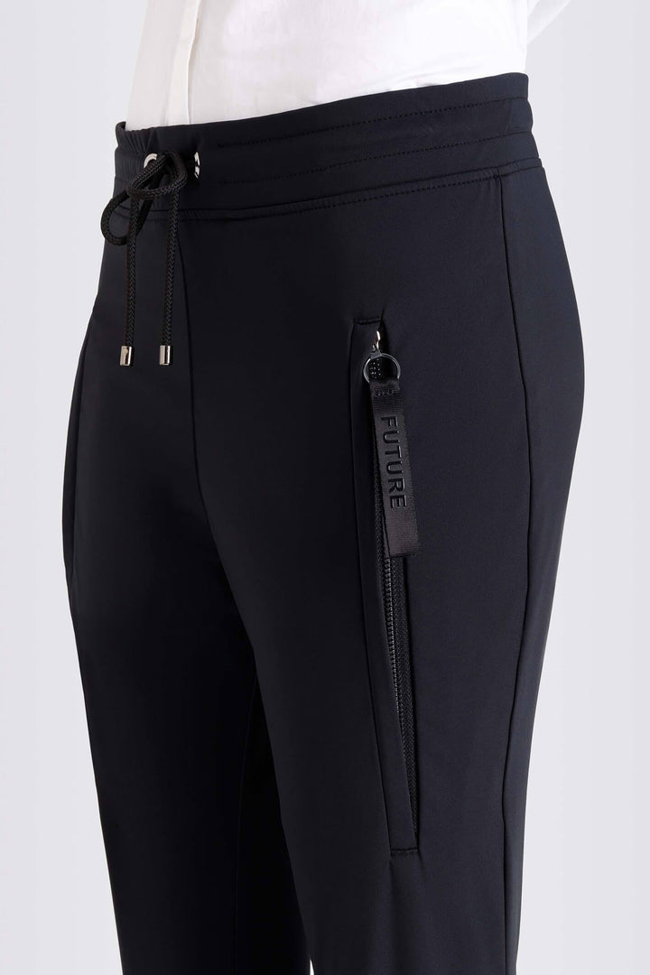 Mac Future 2713 00 0169L Black Premium Stretch Pull On Trousers - Olivia Grace Fashion
