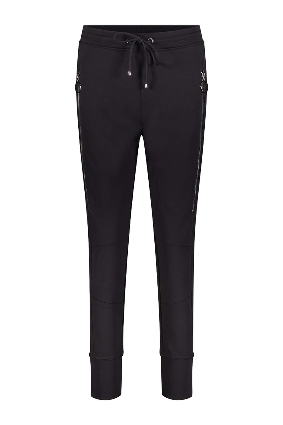 MAC Future Sporty Pull-On Black Trousers Front