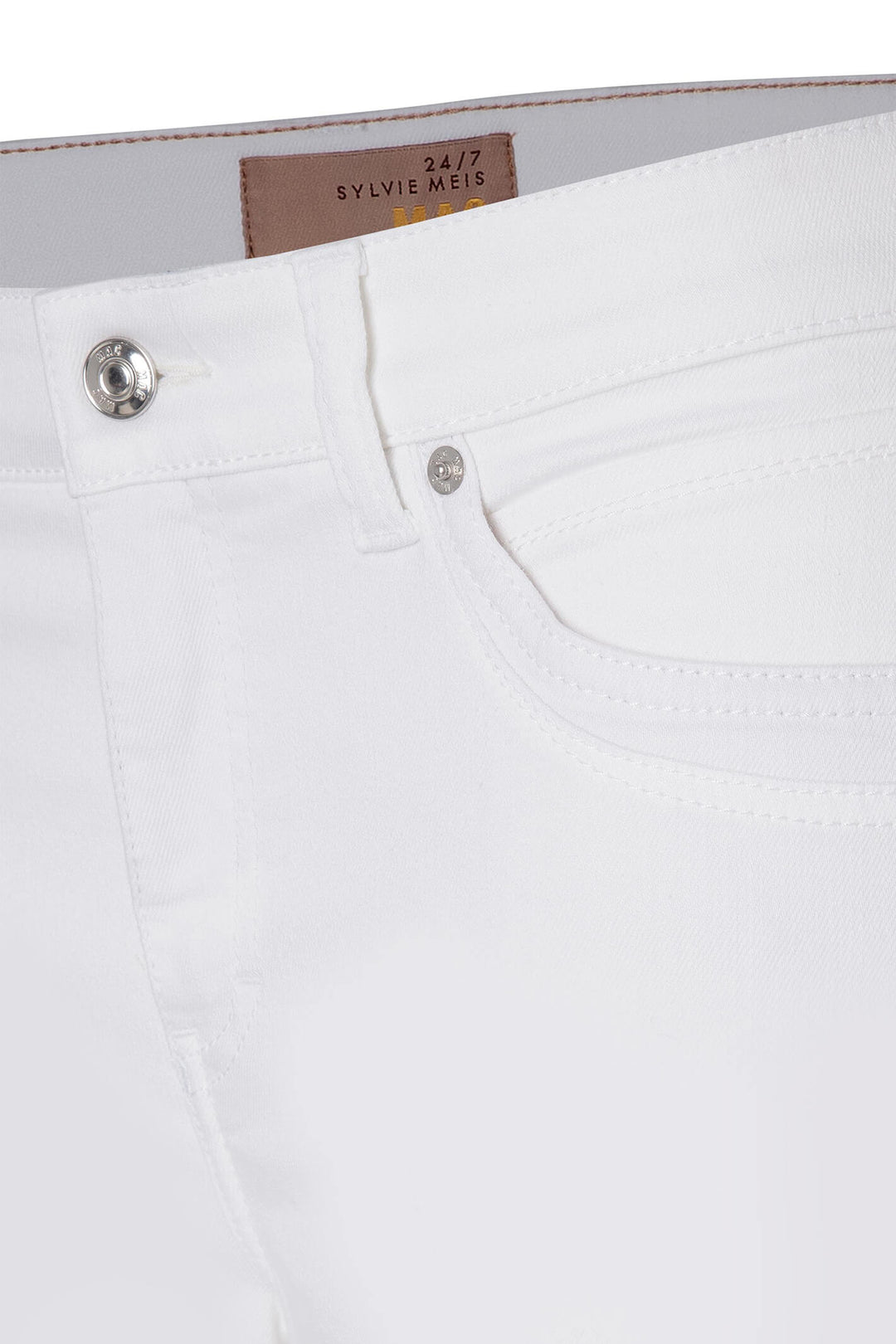 MAC Mel 2620-90-0389L D010 White Denim Jeans - Olivia Grace Fashion