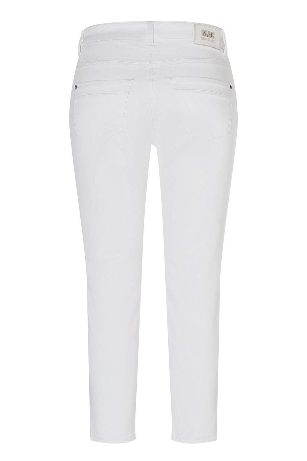 MAC Rich Slim Chic 5755-90-0389L D010 White Denim Jeans - Olivia Grace Fashion