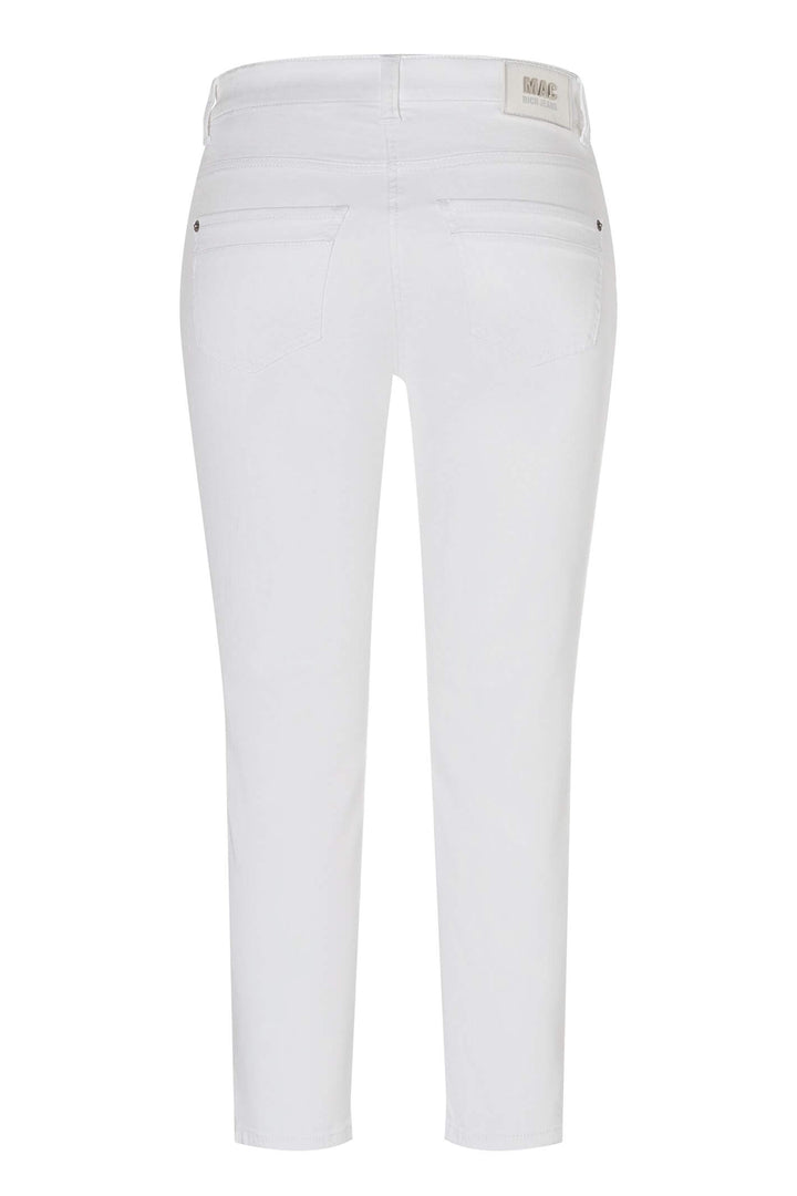 MAC Rich Slim Chic 5755-90-0389L D010 White Denim Jeans - Olivia Grace Fashion