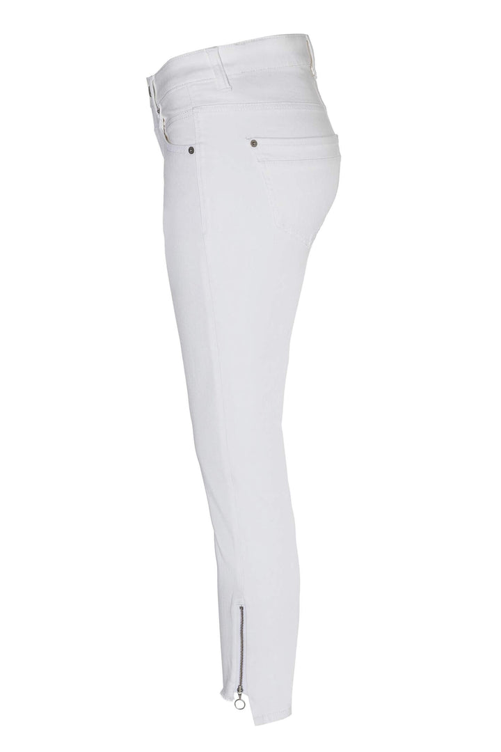 MAC Rich Slim Chic 5755-90-0389L D010 White Denim Jeans - Olivia Grace Fashion