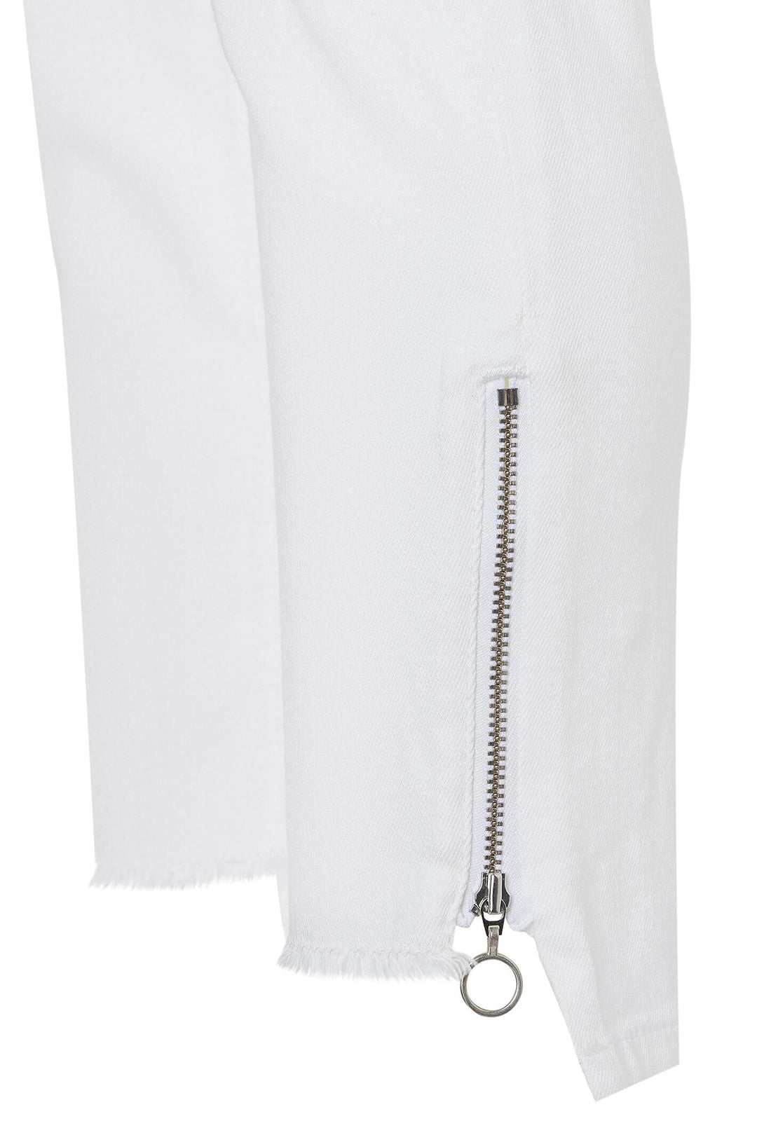 MAC Rich Slim Chic 5755-90-0389L D010 White Denim Jeans - Olivia Grace Fashion