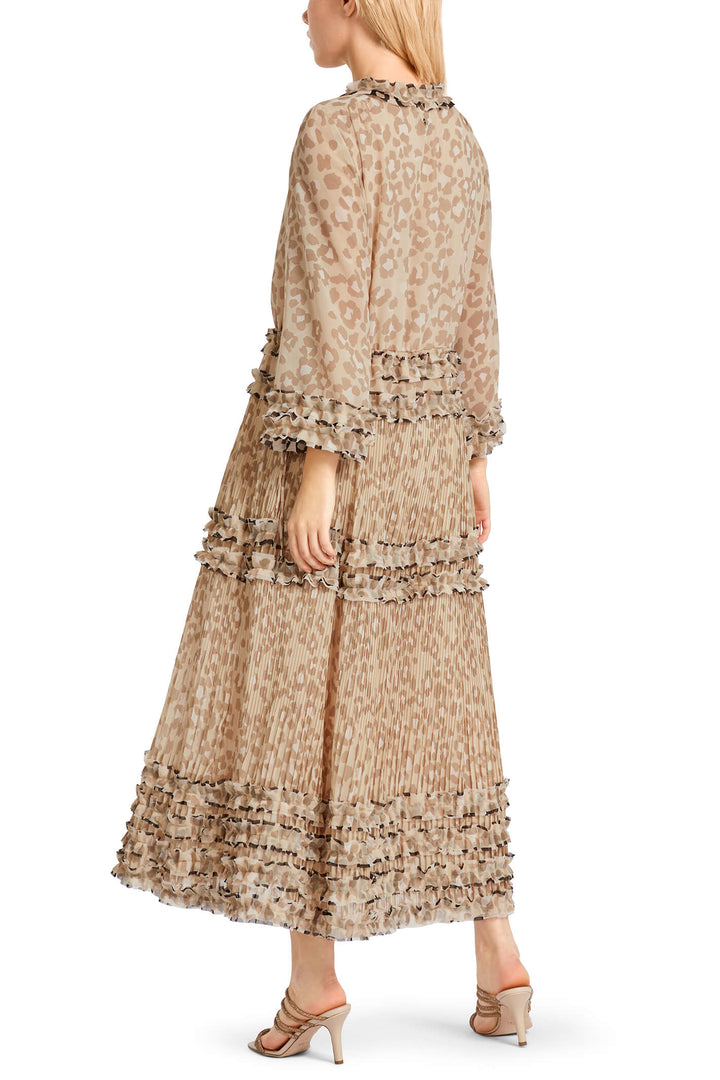 Marc Cain Collection UC 21.35 W36 Brown Animal Print Dress - Olivia Grace Fashion