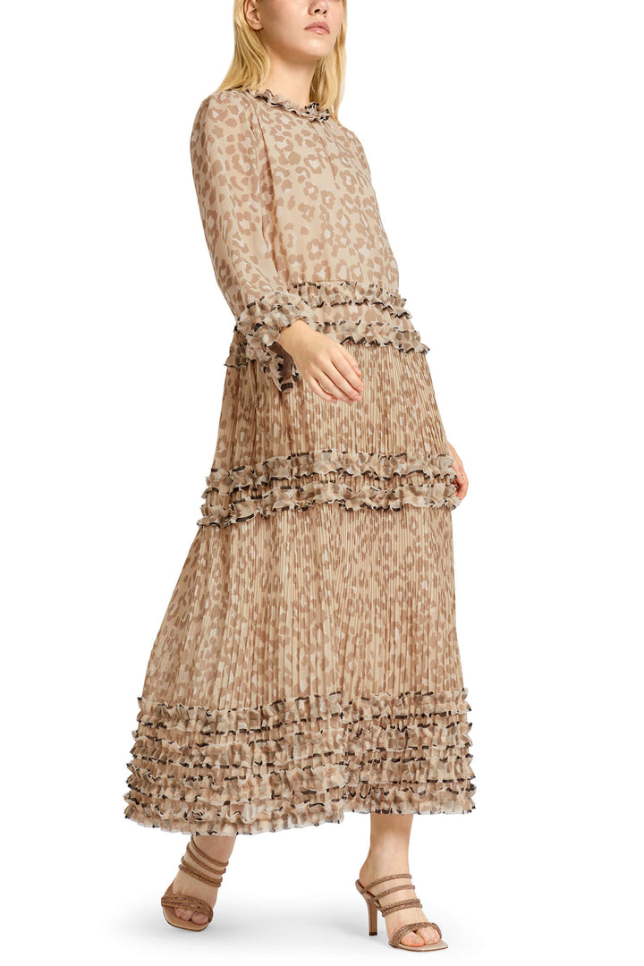 Marc Cain Collection UC 21.35 W36 Brown Animal Print Dress - Olivia Grace Fashion