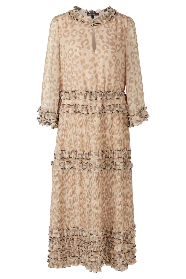 Marc Cain Collection UC 21.35 W36 Brown Animal Print Dress - Olivia Grace Fashion