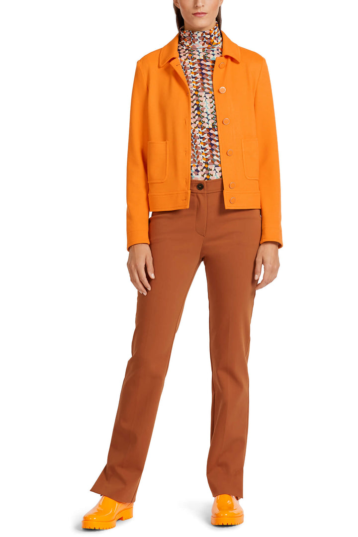 Marc Cain Collection UC 31.09 J05 Clear Orange Jacket - Olivia Grace Fashion