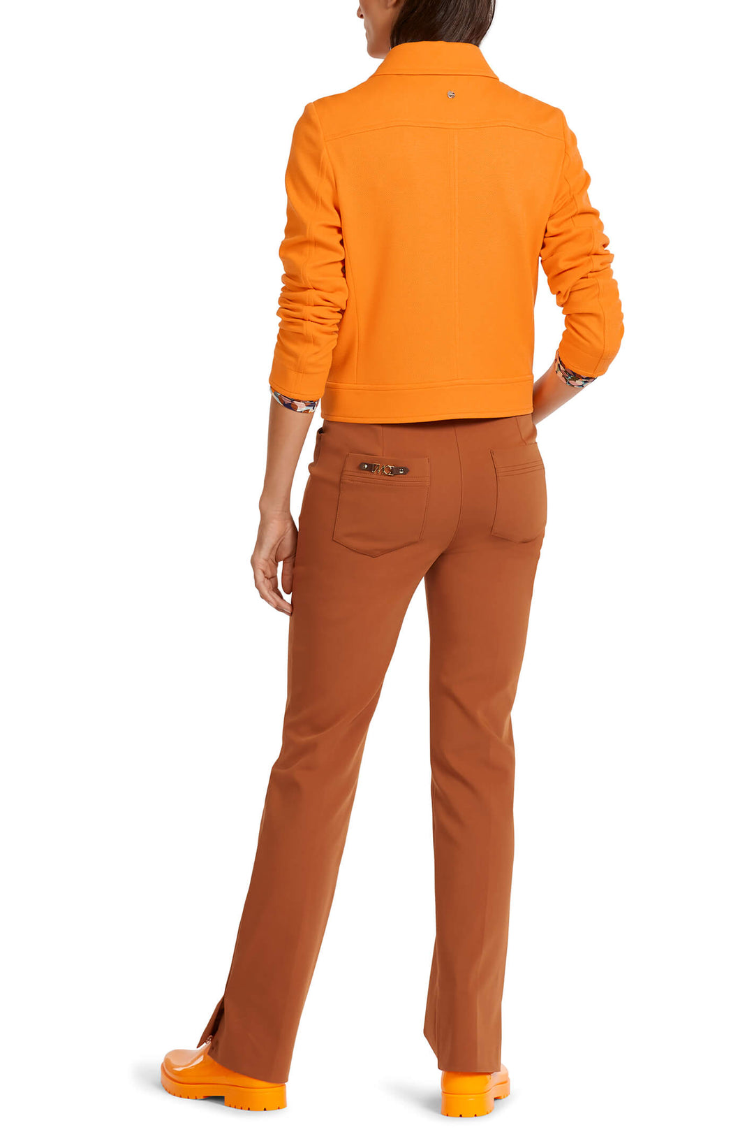 Marc Cain Collection UC 31.09 J05 Clear Orange Jacket - Olivia Grace Fashion