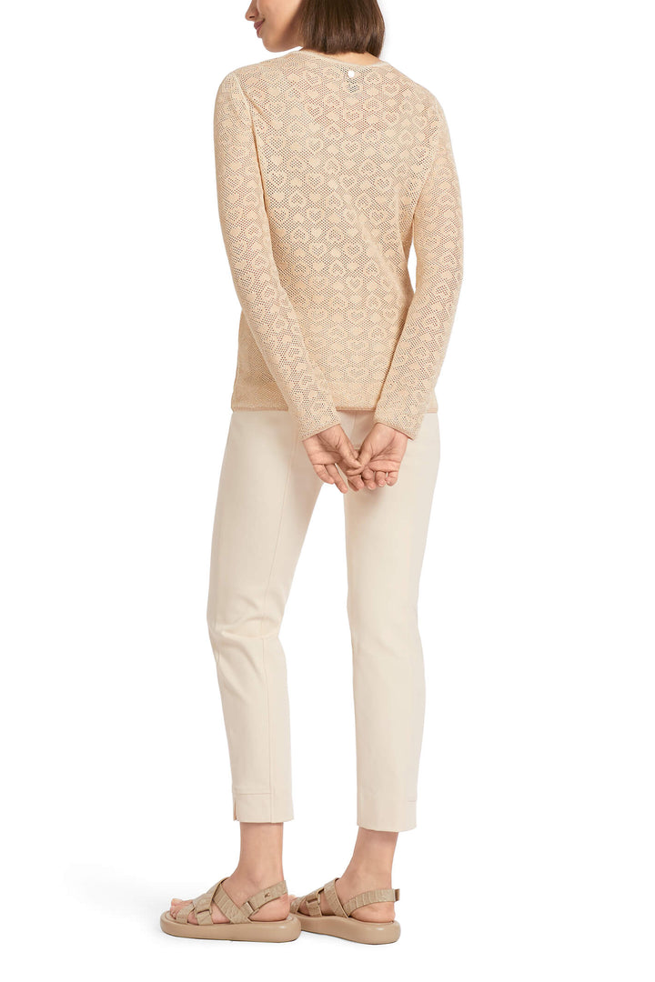 Marc Cain Collection UC 41.17 M11 Creme Heart Top - Olivia Grace Fashion