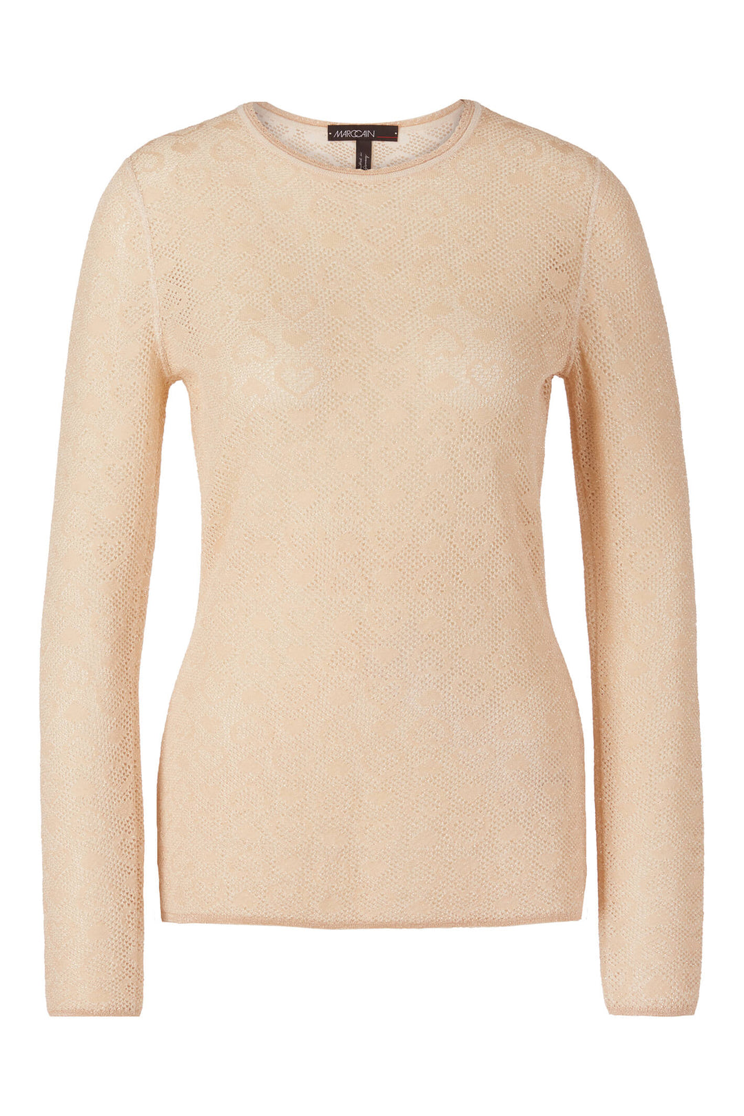 Marc Cain Collection UC 41.17 M11 Creme Heart Top - Olivia Grace Fashion