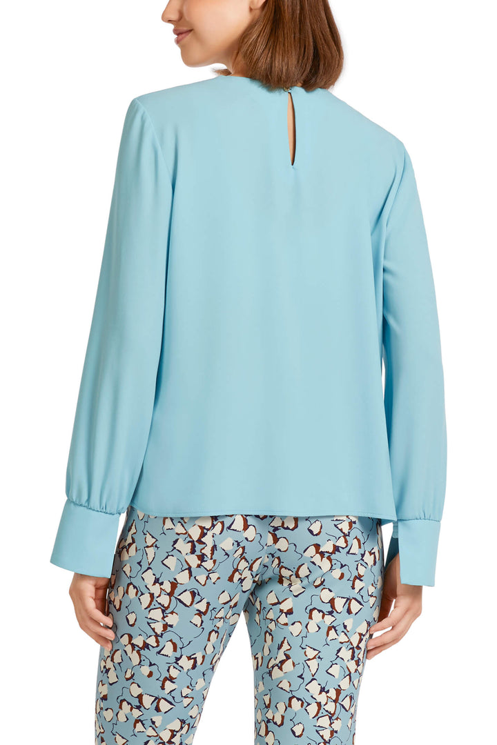 Marc Cain Collection UC 55.09 W01 Light Blue Top - Olivia Grace Fashion
