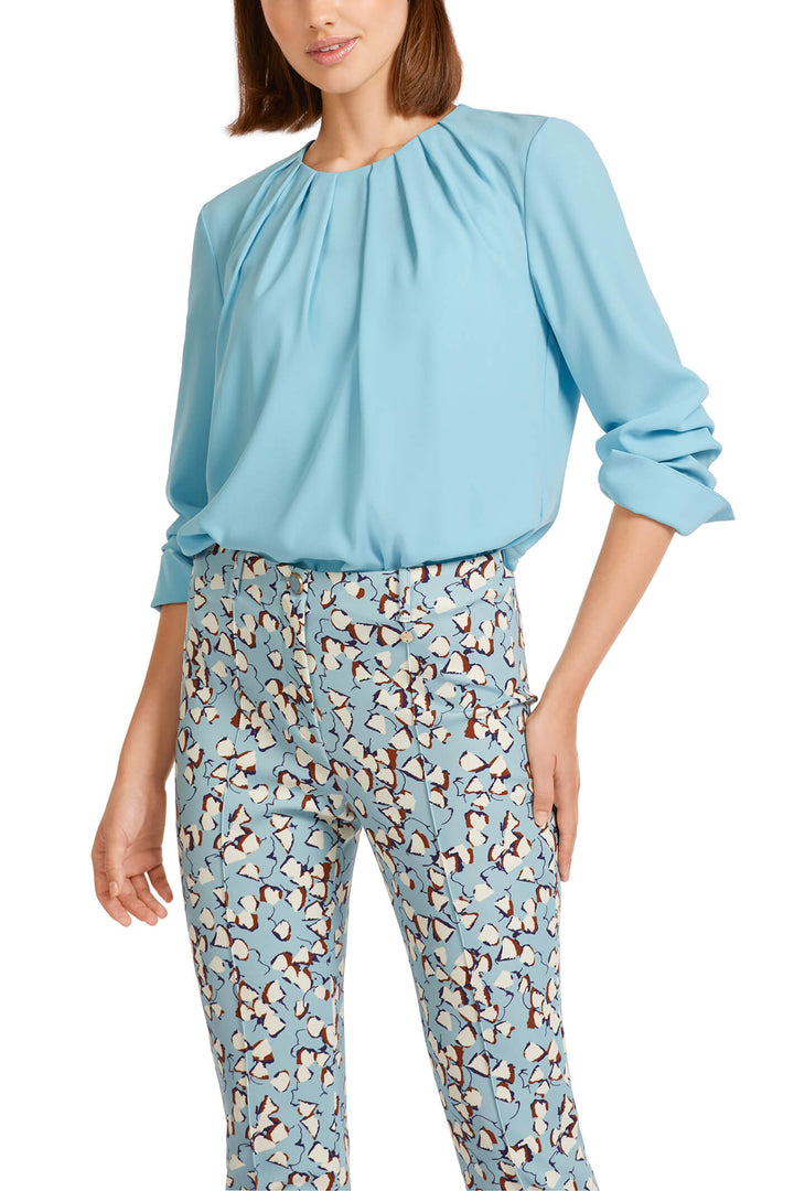 Marc Cain Collection UC 55.09 W01 Light Blue Top - Olivia Grace Fashion