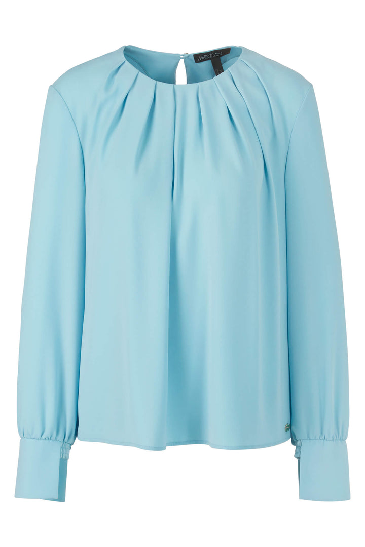 Marc Cain Collection UC 55.09 W01 Light Blue Top - Olivia Grace Fashion