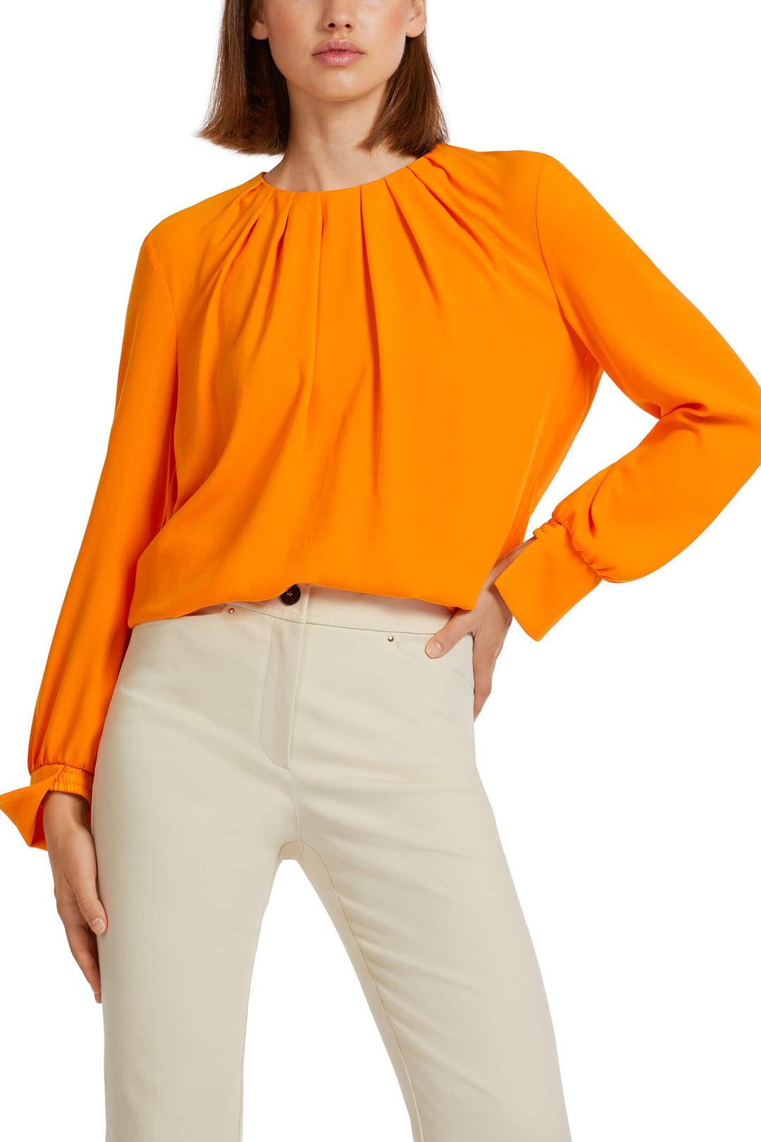 Marc Cain Collection UC 55.09 W01 Orange Top - Olivia Grace Fashion