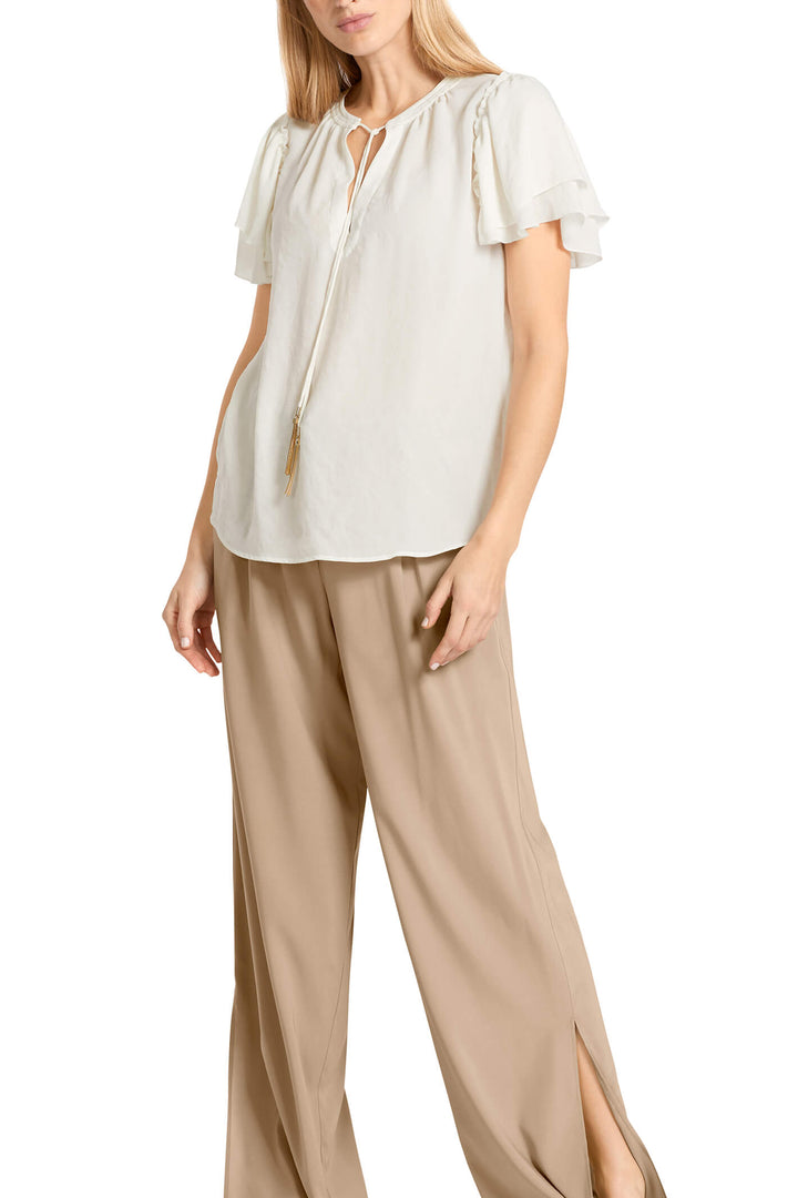 Marc Cain Collection UC 55.19 W30 Ivory Top - Olivia Grace Fashion