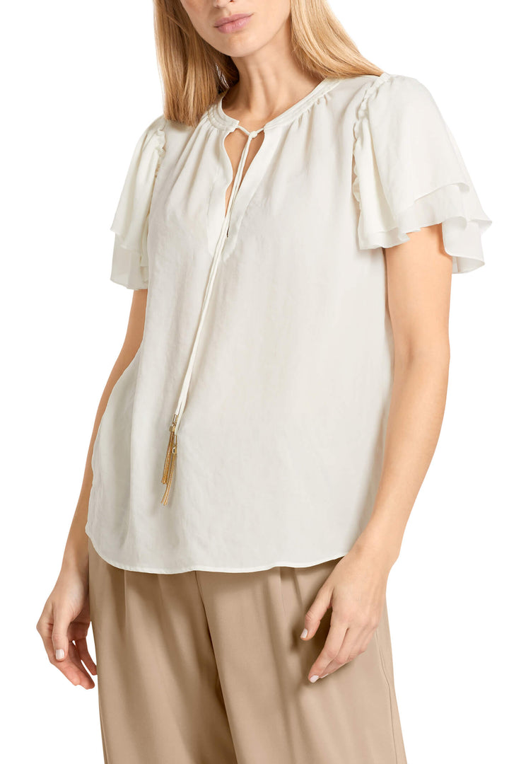 Marc Cain Collection UC 55.19 W30 Ivory Top - Olivia Grace Fashion