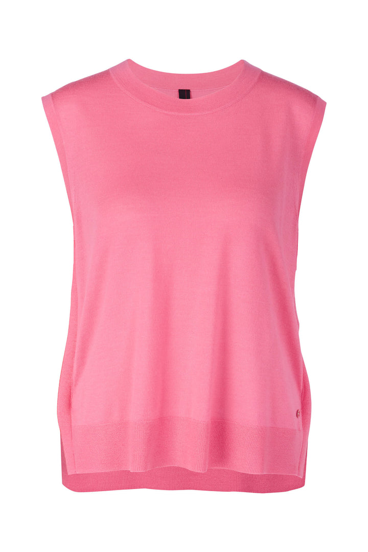 Marc Cain Collection UC 61.01 M73 Bright Pink Sleeveless Jumper - Olivia Grace Fashion