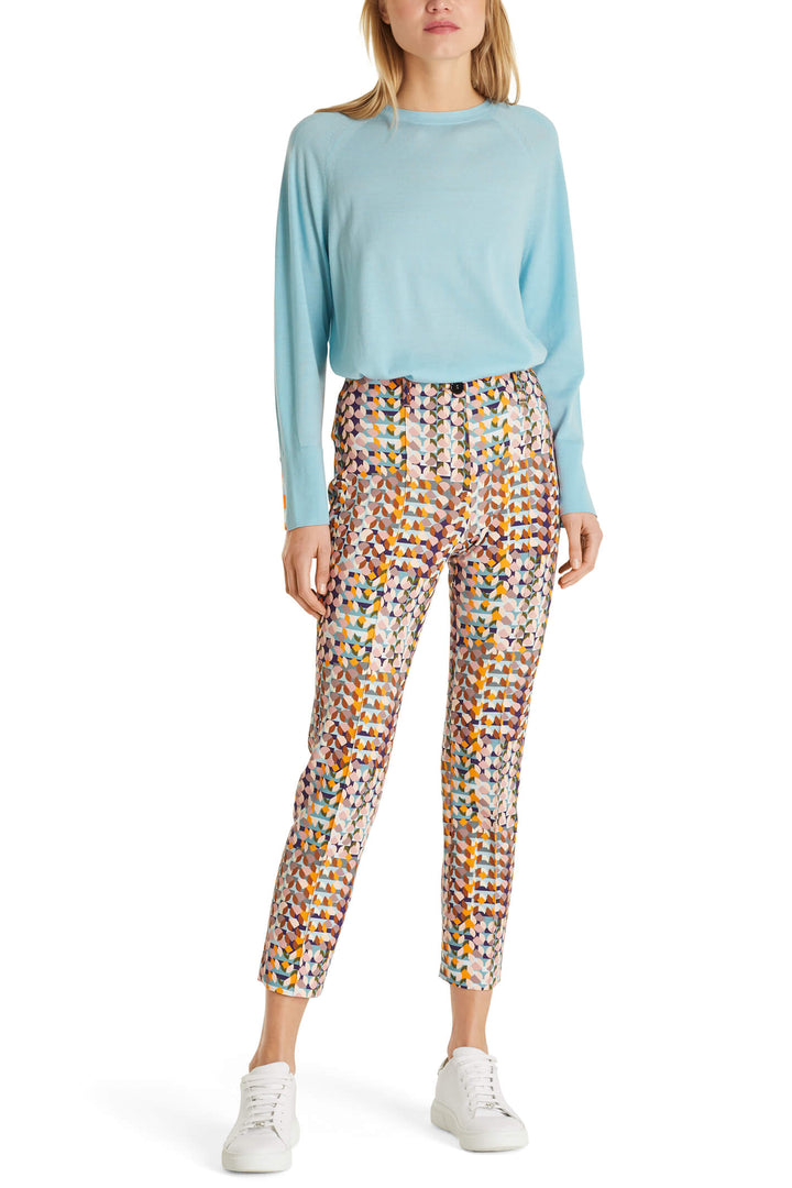 Marc Cain Collection UC 81.11 J32 Royal Purple New 60s Mood Trousers - Olivia Grace Fashion