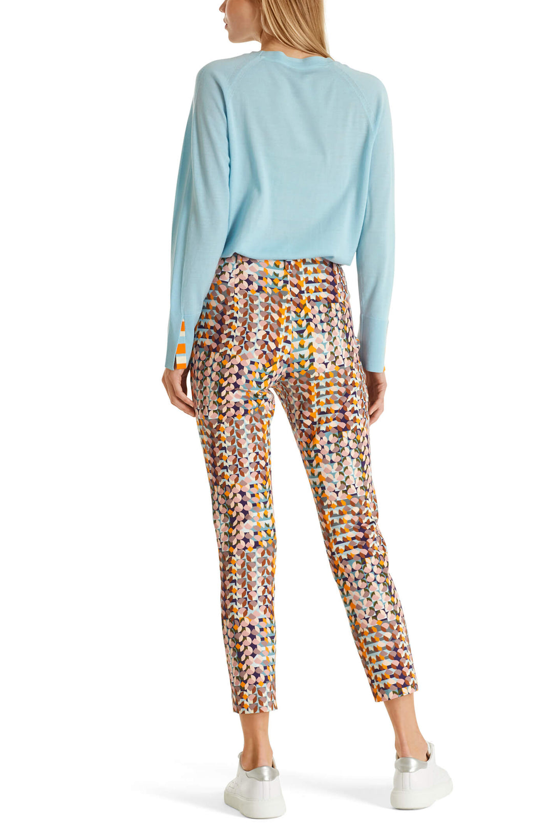 Marc Cain Collection UC 81.11 J32 Royal Purple New 60s Mood Trousers - Olivia Grace Fashion