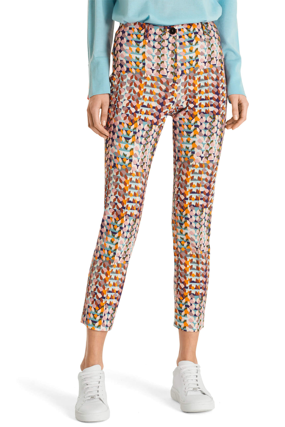 Marc Cain Collection UC 81.11 J32 Royal Purple New 60s Mood Trousers - Olivia Grace Fashion