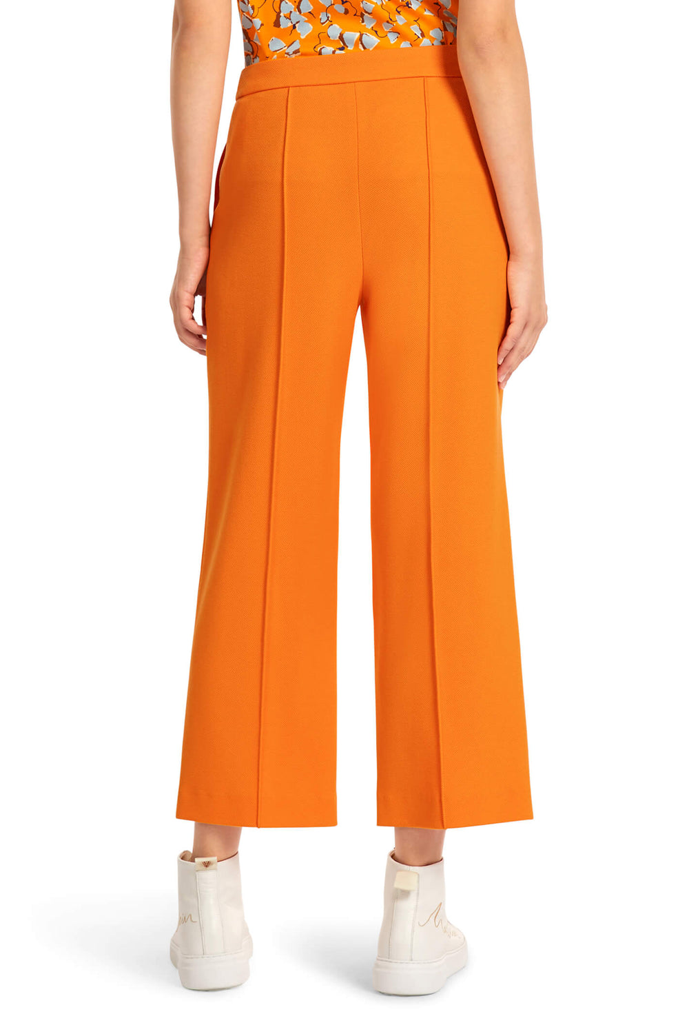 Marc Cain Collection UC 81.30 J05 Orange Cropped Trousers - Olivia Grace Fashion