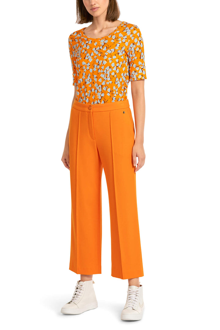 Marc Cain Collection UC 81.30 J05 Orange Cropped Trousers - Olivia Grace Fashion