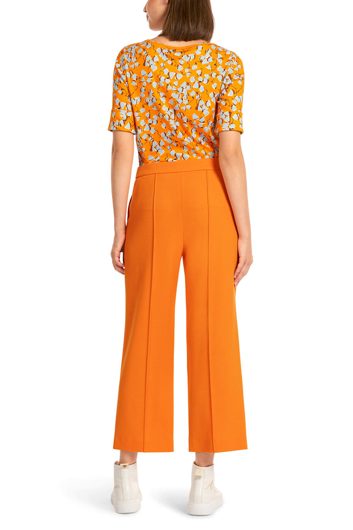 Marc Cain Collection UC 81.30 J05 Orange Cropped Trousers - Olivia Grace Fashion