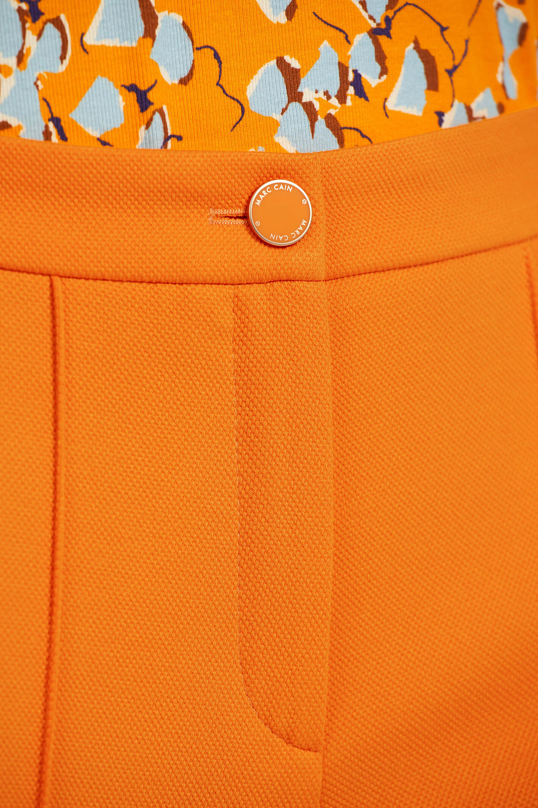 Marc Cain Collection UC 81.30 J05 Orange Cropped Trousers - Olivia Grace Fashion