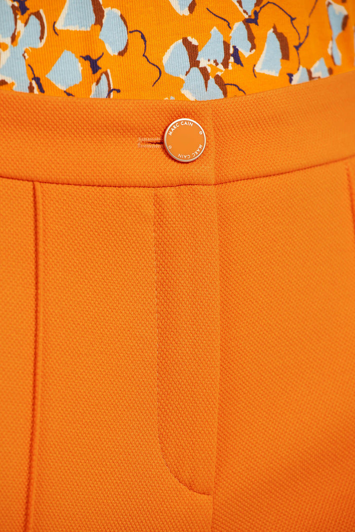 Marc Cain Collection UC 81.30 J05 Orange Cropped Trousers - Olivia Grace Fashion