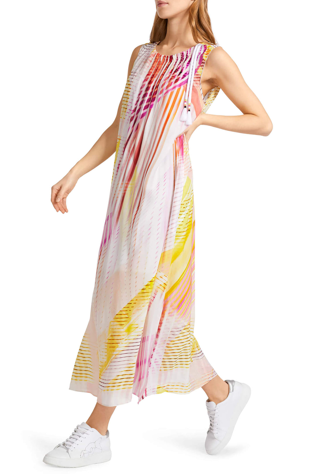 Marc Cain Sports US 21.32 W02 Yellow Light Limeade Happy Times Dress - Olivia Grace Fashion