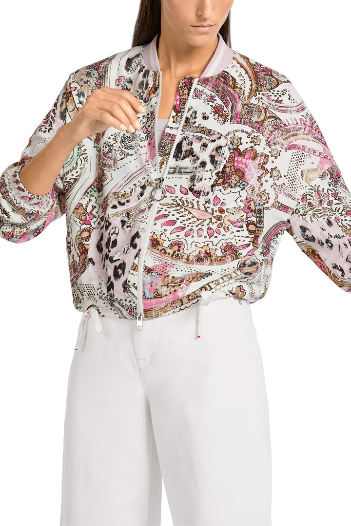 Marc Cain Sports US 31.04 W50 Light Lavender Print Jacket - Olivia Grace Fashion