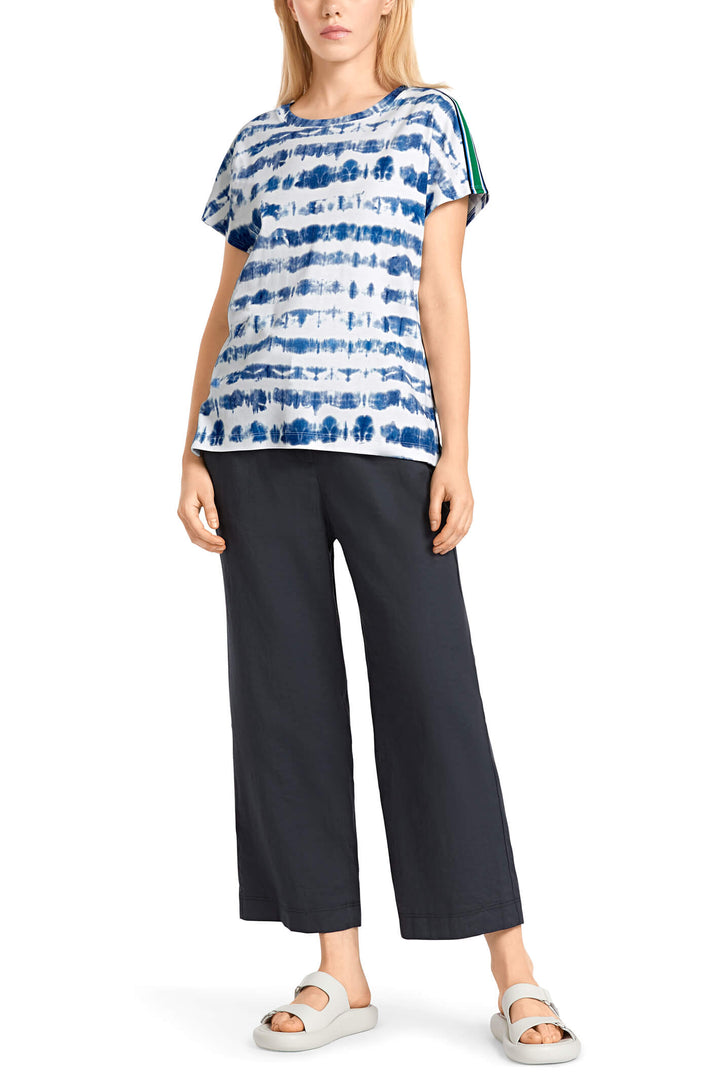 Marc Cain Sports US 48.50 J26 Midnight Blue Aquanauts Top - Olivia Grace Fashion