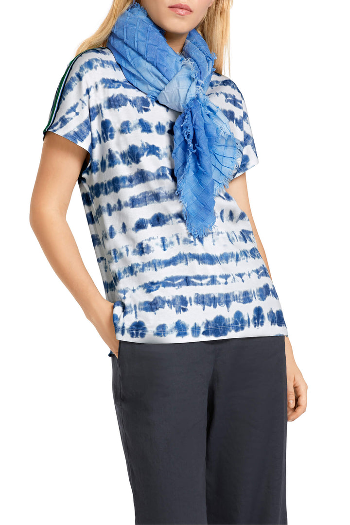 Marc Cain Sports US 48.50 J26 Midnight Blue Aquanauts Top - Olivia Grace Fashion