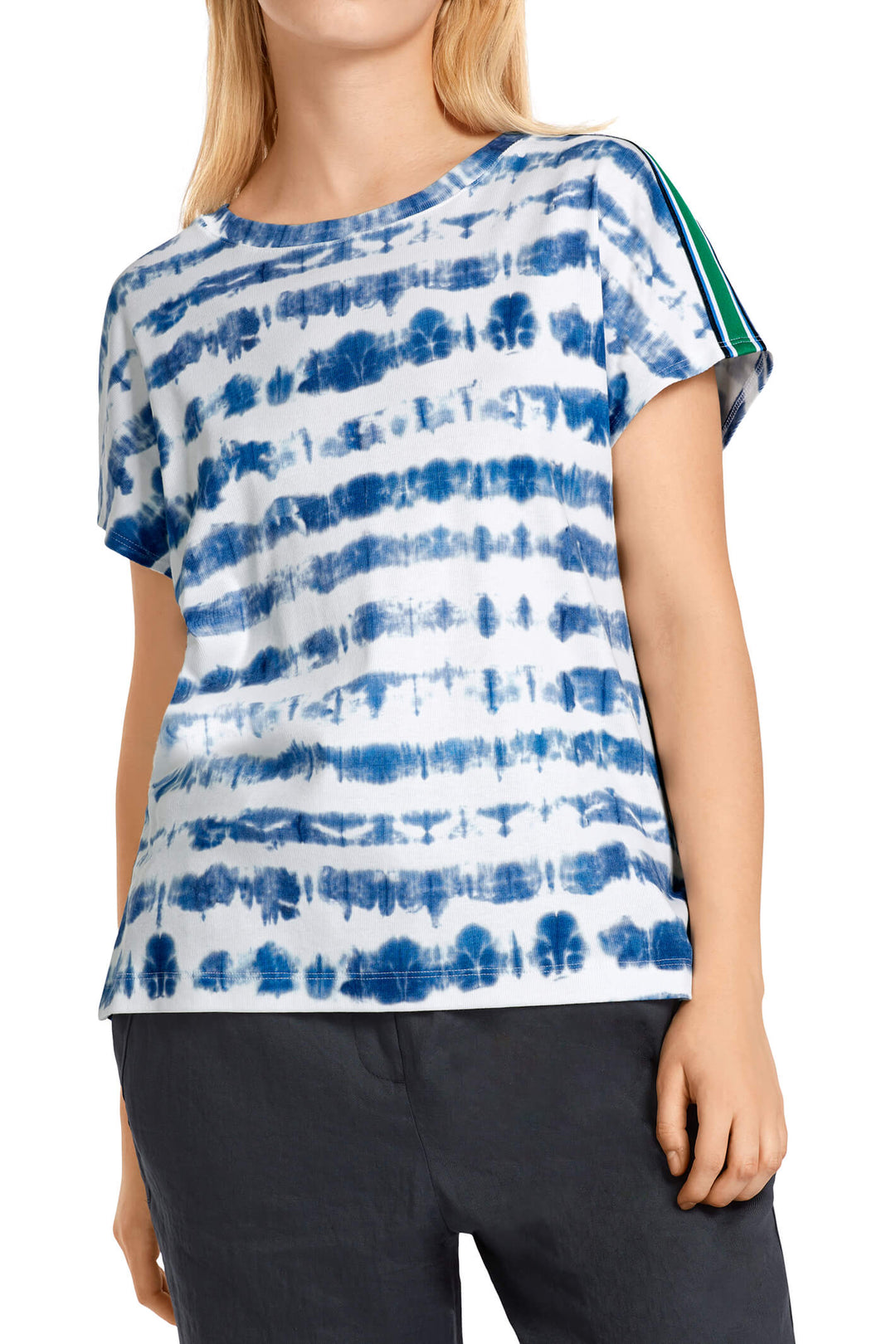 Marc Cain Sports US 48.50 J26 Midnight Blue Aquanauts Top - Olivia Grace Fashion