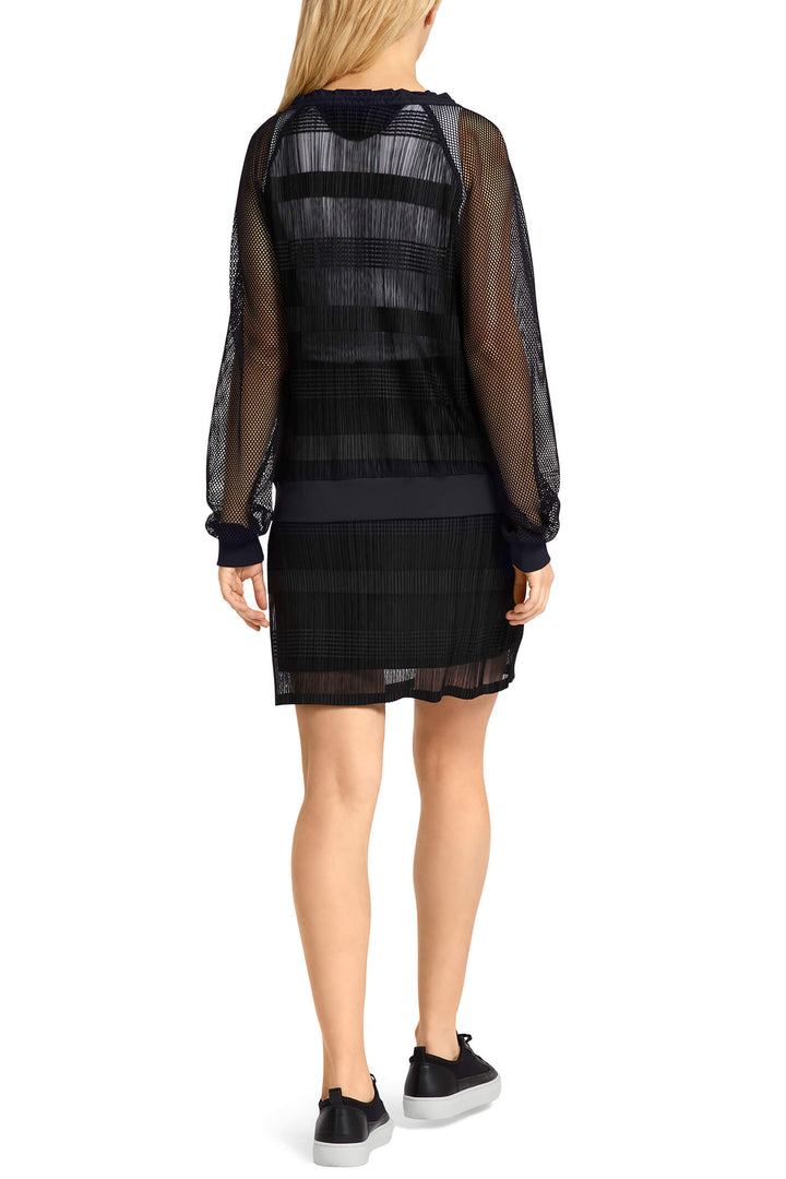 Marc Cain Sports US 48.54 J32 395 Midnight Blue Aquanauts Mesh Top -  Olivia Grace Fashion