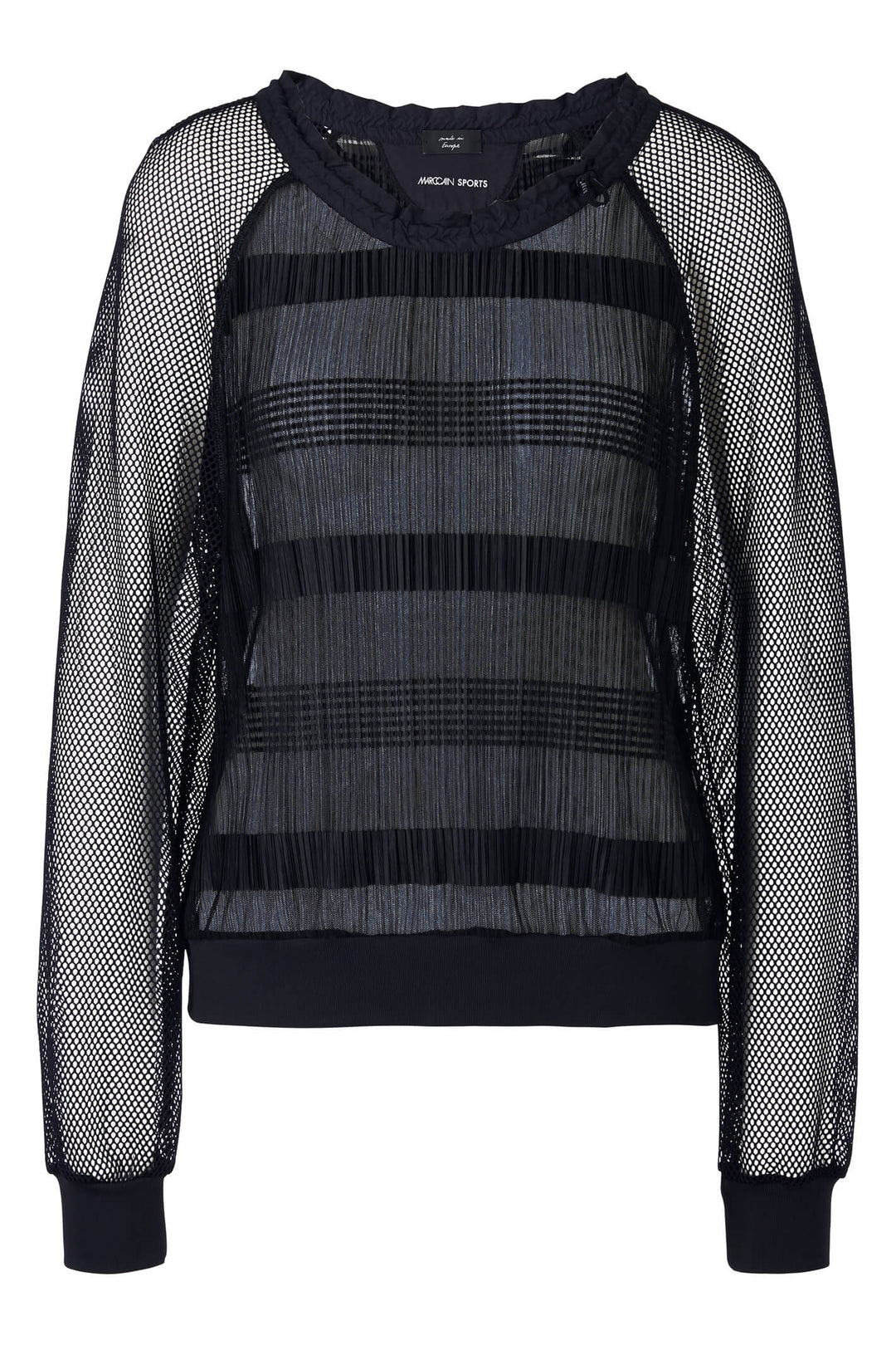 Marc Cain Sports US 48.54 J32 395 Midnight Blue Aquanauts Mesh Top -  Olivia Grace Fashion