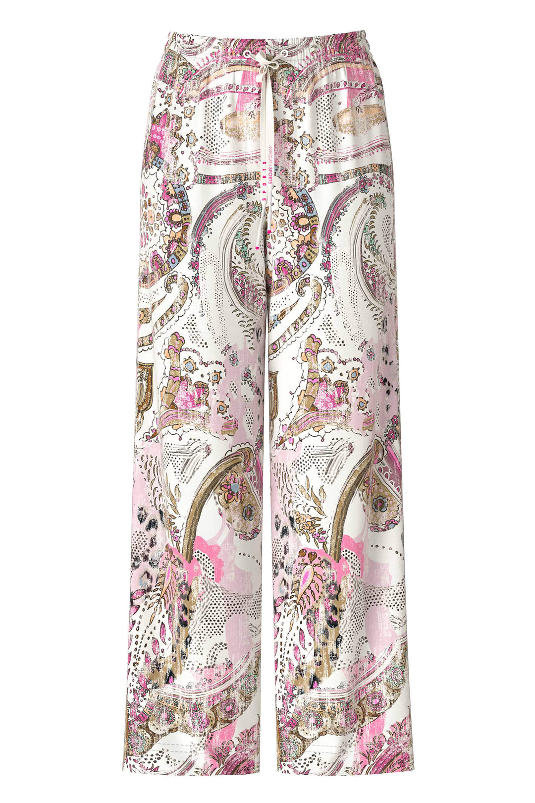 Marc Cain Sports US 81.12 W50 Light Lavender Print Trousers - Olivia Grace Fashion
