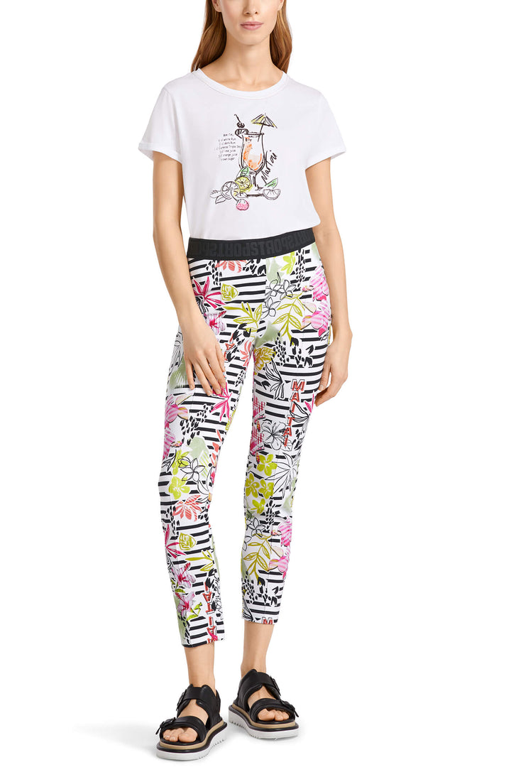 Marc Cain Sports US 81.27 J28 Green Light Limeade Happy Times Pull-On Trousers - Olivia Grace Fashion