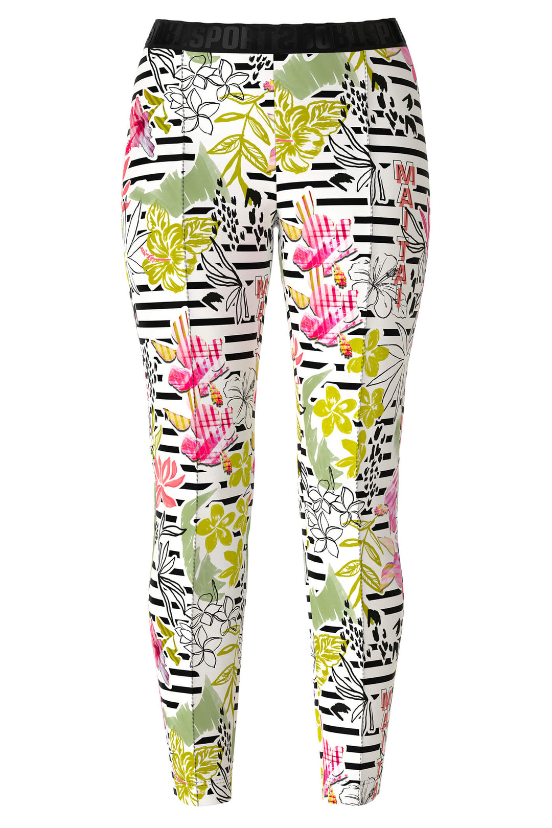 Marc Cain Sports US 81.27 J28 Green Light Limeade Happy Times Pull-On Trousers - Olivia Grace Fashion
