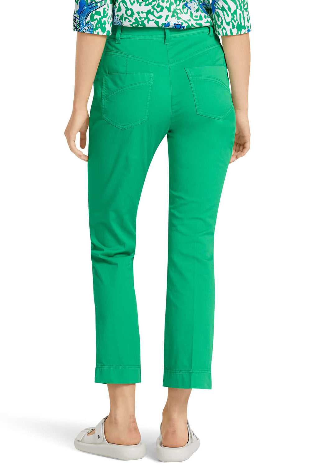 Marc Cain Sports US 81.43 W62 552 Bright Basil Leaf Green Trousers - Olivia Grace Fashion