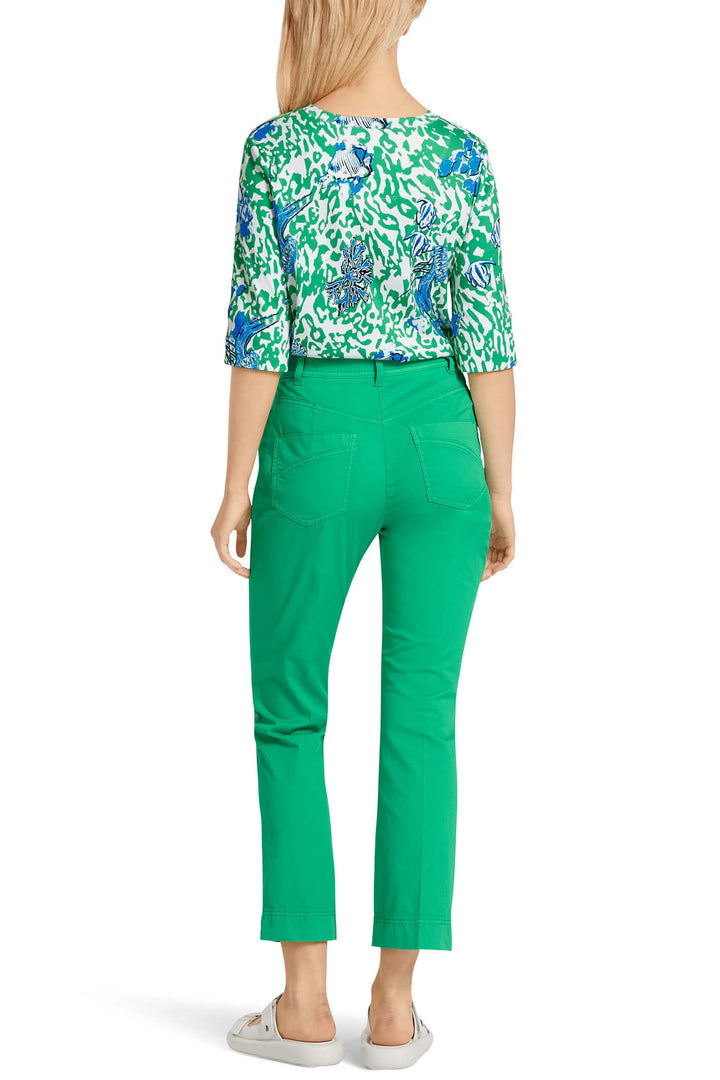 Marc Cain Sports US 81.43 W62 552 Bright Basil Leaf Green Trousers - Olivia Grace Fashion