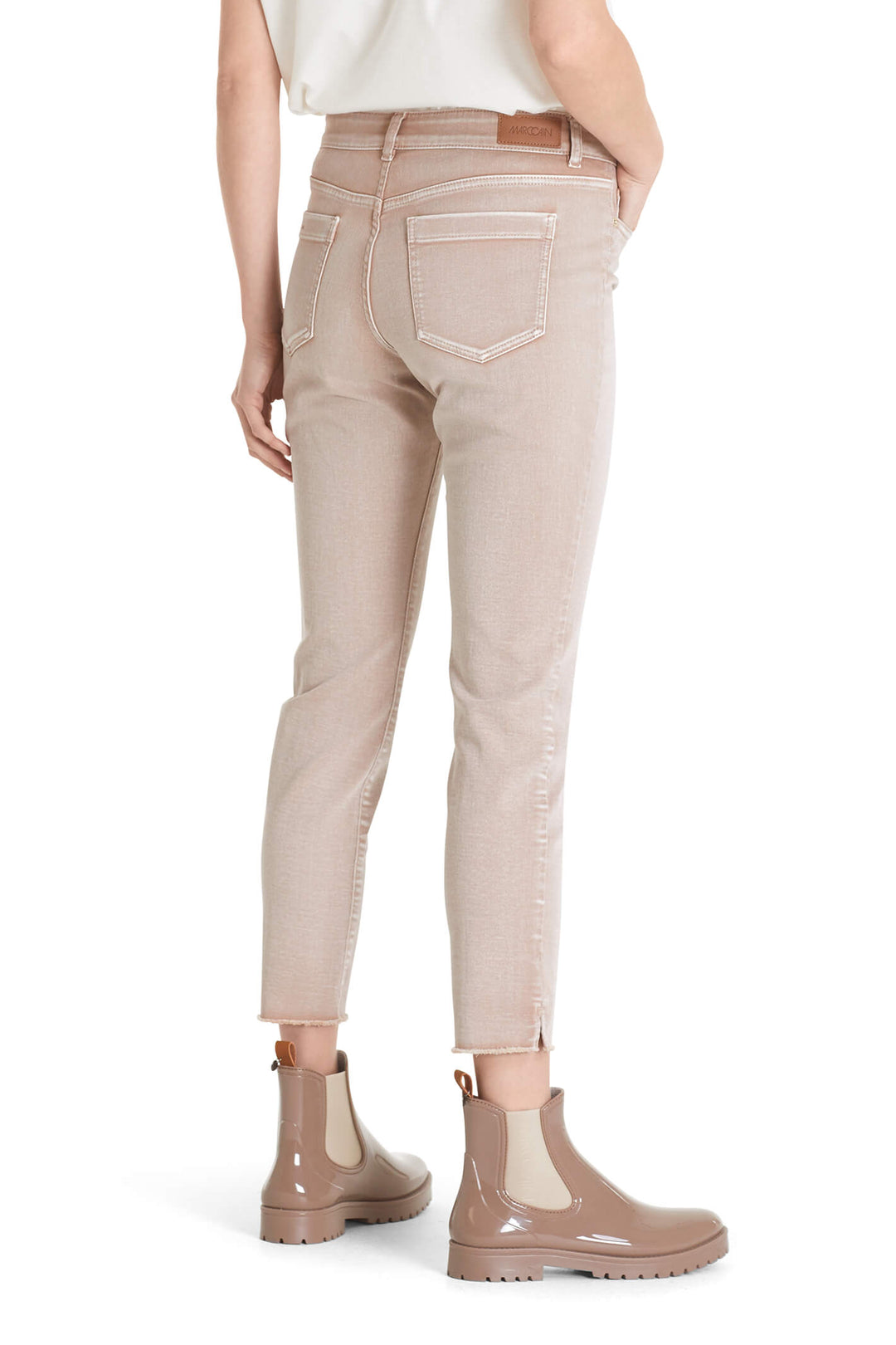 Marc Cain TA 82.11 D67 Warm Taupe Denim Jeans - Olivia Grace Fashion