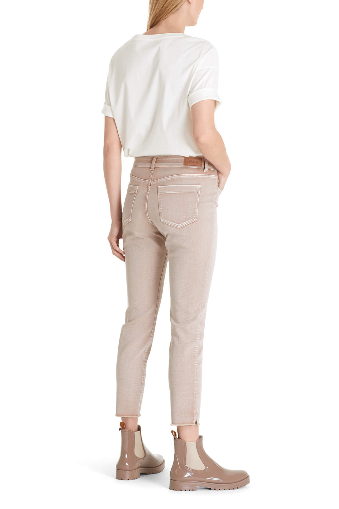 Marc Cain TA 82.11 D67 Warm Taupe Denim Jeans - Olivia Grace Fashion