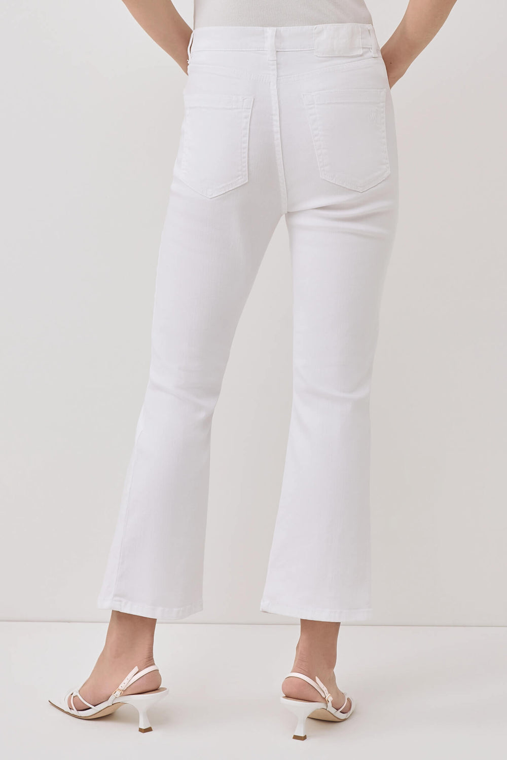 Marella Amerigo 2331310535200 White Cropped Jeans - Olivia Grace Fashion