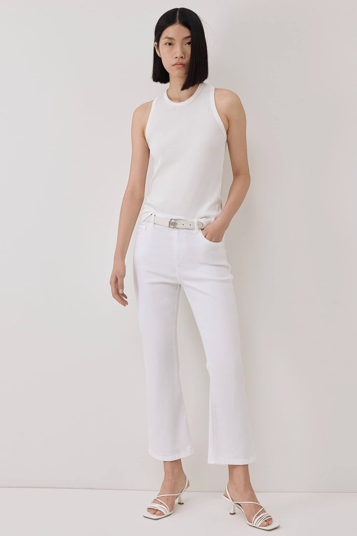 Marella Amerigo 2331310535200 White Cropped Jeans - Olivia Grace Fashion