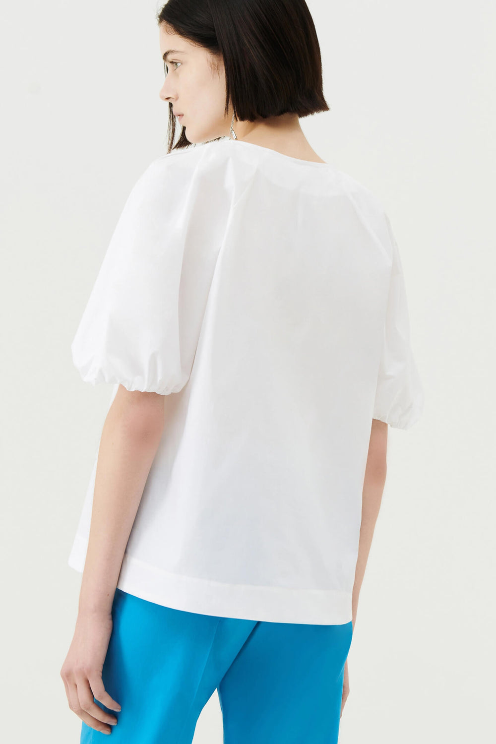 Marella Ariano 2331110132200 Optical White V-Neck Top - Olivia Grace Fashion