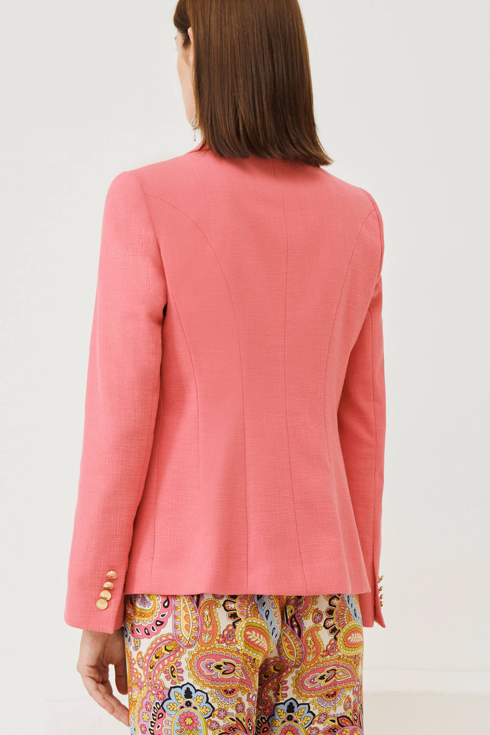 Marella Attila 2330410531200 Deep Rose Pink Blazer Jacket - Olivia Grace Fashion